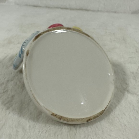 Vintage Pillar Candle Holder Three Cats Ceramic 3.5" Whimsical - Picture 4 of 7